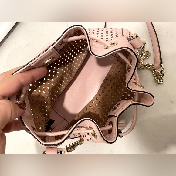 Rebecca Minkoff perforated leather bucket bag / purse - Picture 4 of 6